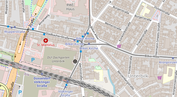 Friseur auf Satellitenbild