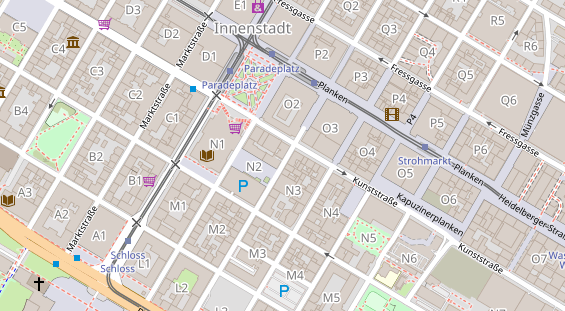 Friseur auf Satellitenbild