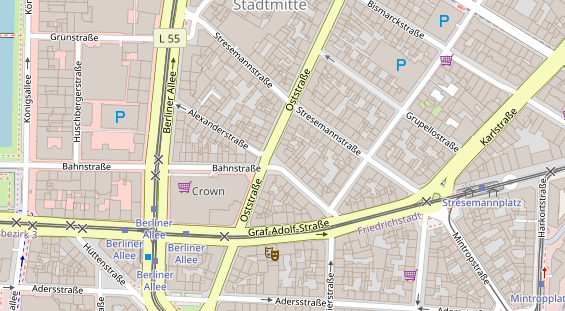 Friseur auf Satellitenbild