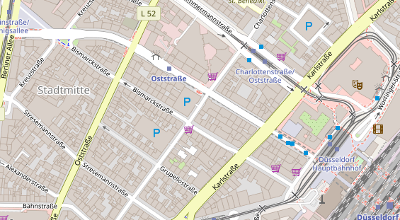 Friseur auf Satellitenbild