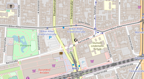 Friseur auf Satellitenbild