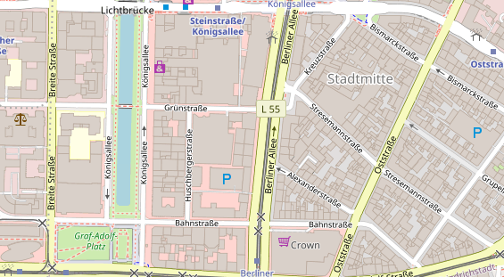 Friseur auf Satellitenbild