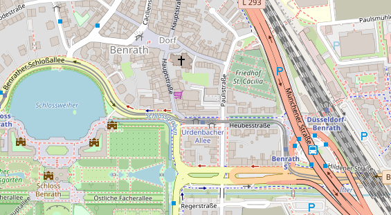 Friseur auf Satellitenbild