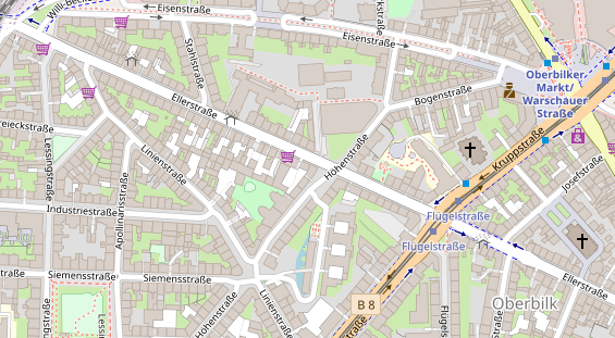 Friseur auf Satellitenbild