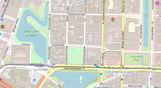 Friseur auf Satellitenbild