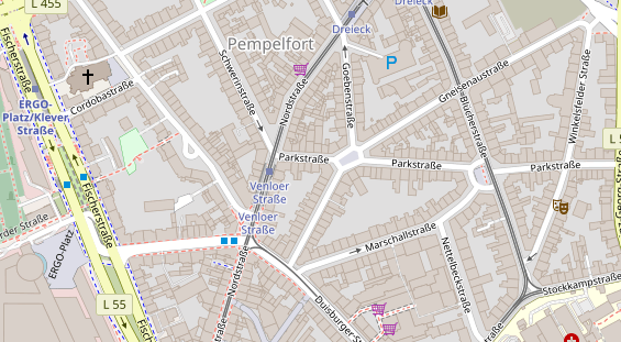 Friseur auf Satellitenbild