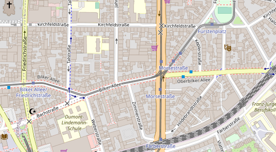 Friseur auf Satellitenbild