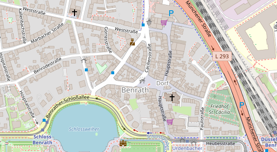 Friseur auf Satellitenbild