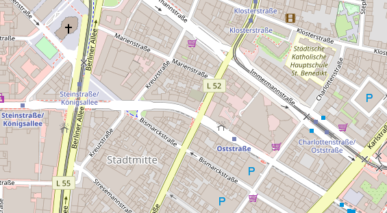 Friseur auf Satellitenbild