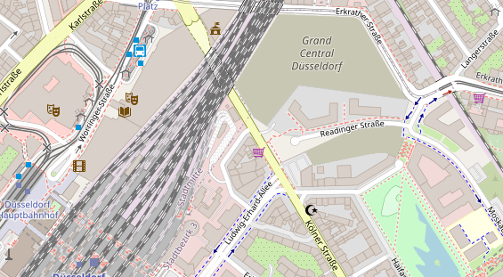 Friseur auf Satellitenbild