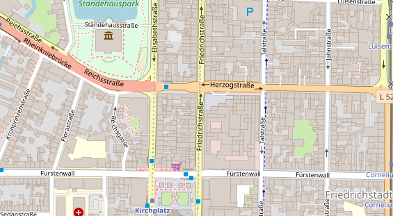 Friseur auf Satellitenbild