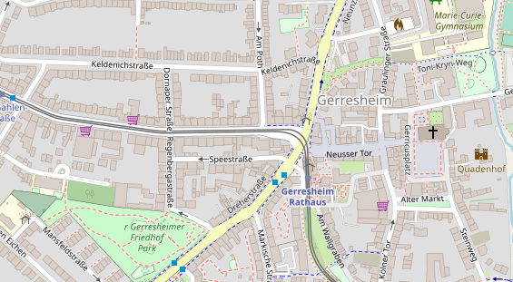 Friseur auf Satellitenbild