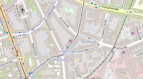 Friseur auf Satellitenbild