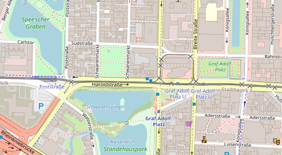 Friseur auf Satellitenbild