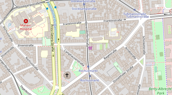 Friseur auf Satellitenbild