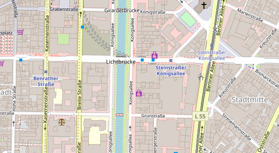 Friseur auf Satellitenbild