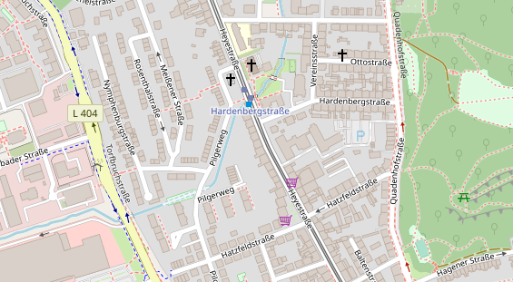 Friseur auf Satellitenbild