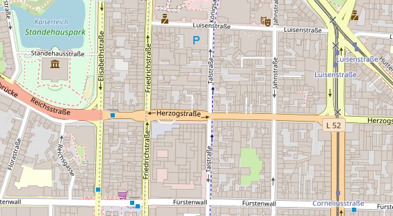 Friseur auf Satellitenbild