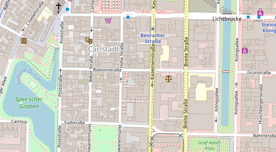 Friseur auf Satellitenbild