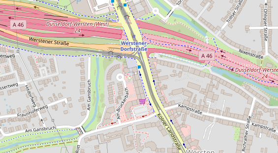 Friseur auf Satellitenbild