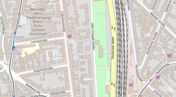 Friseur auf Satellitenbild