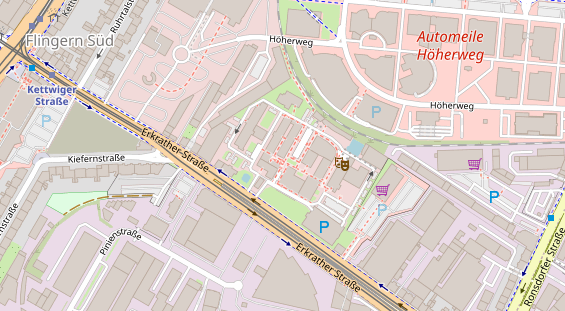 Friseur auf Satellitenbild