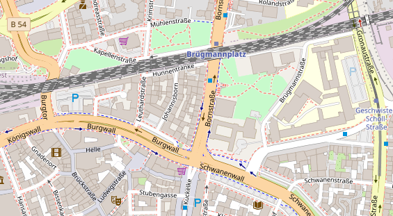 Friseur auf Satellitenbild