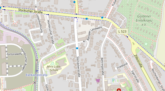 Friseur auf Satellitenbild