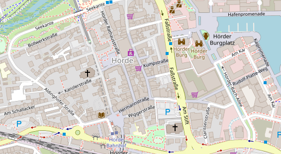 Friseur auf Satellitenbild