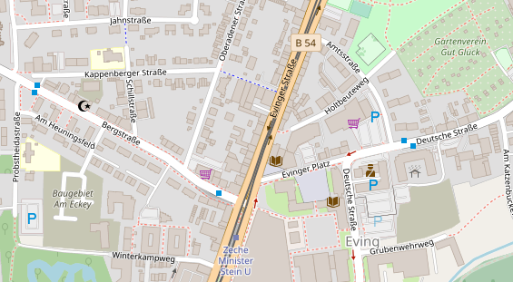 Friseur auf Satellitenbild