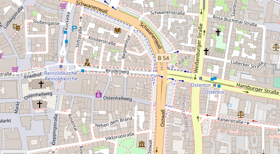 Friseur auf Satellitenbild