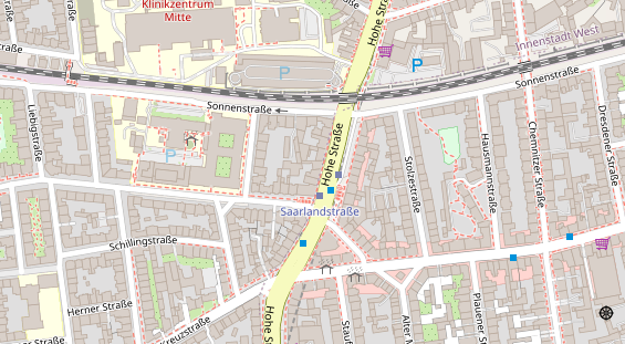 Friseur auf Satellitenbild