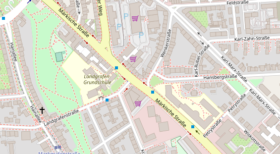 Friseur auf Satellitenbild