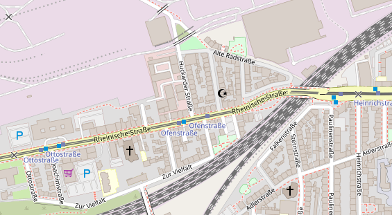 Friseur auf Satellitenbild