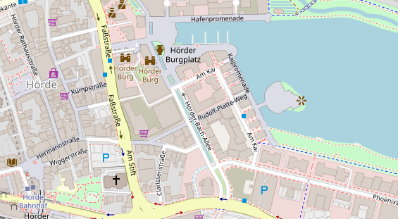 Friseur auf Satellitenbild