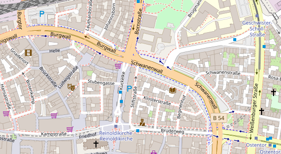 Friseur auf Satellitenbild