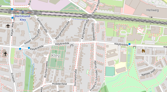 Friseur auf Satellitenbild