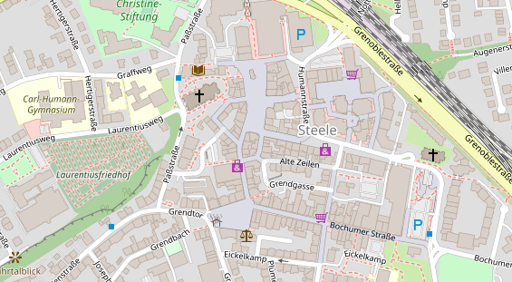 Friseur auf Satellitenbild