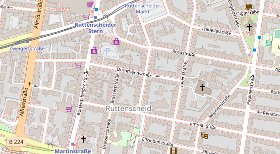 Friseur auf Satellitenbild