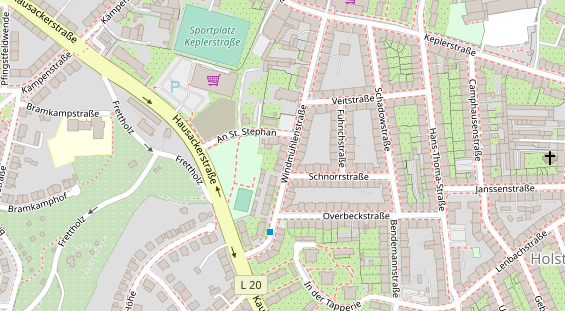 Friseur auf Satellitenbild