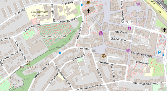 Friseur auf Satellitenbild