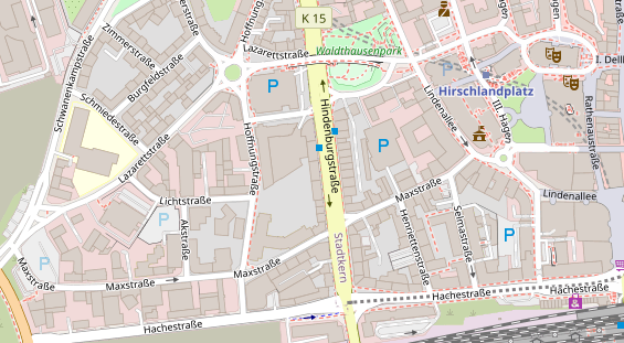 Friseur auf Satellitenbild