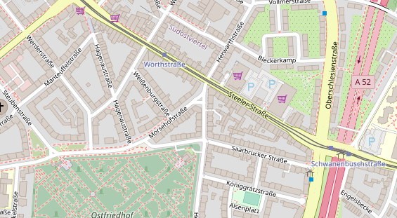 Friseur auf Satellitenbild