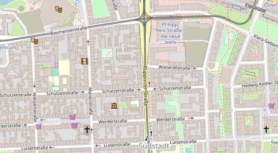 Friseur auf Satellitenbild