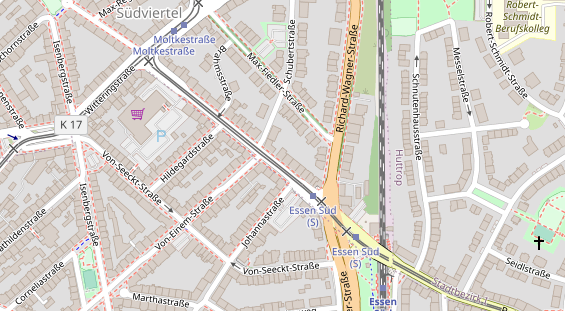 Friseur auf Satellitenbild