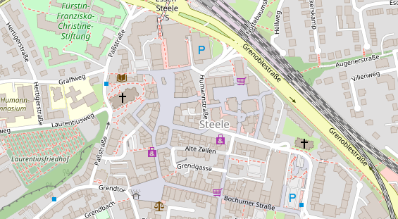 Friseur auf Satellitenbild