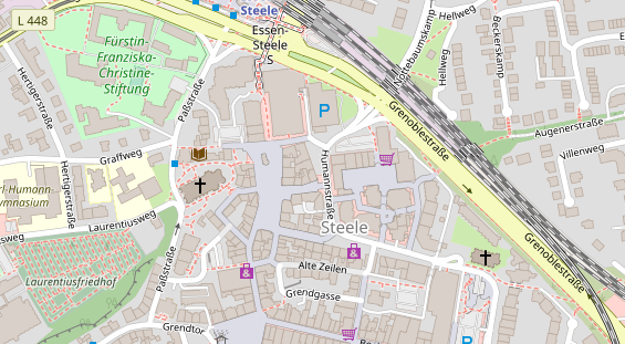 Friseur auf Satellitenbild