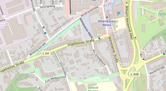 Friseur auf Satellitenbild