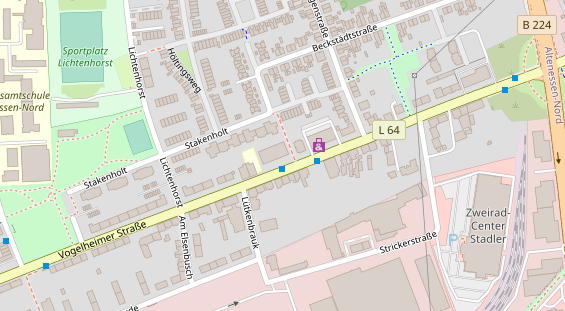 Friseur auf Satellitenbild