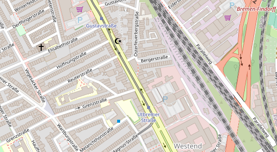 Friseur auf Satellitenbild